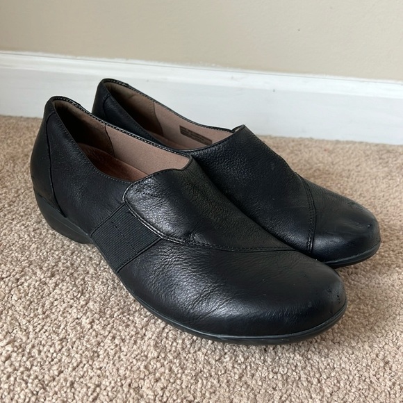 Dansko Fae Black Leather Slip On Shoe - Picture 2 of 10
